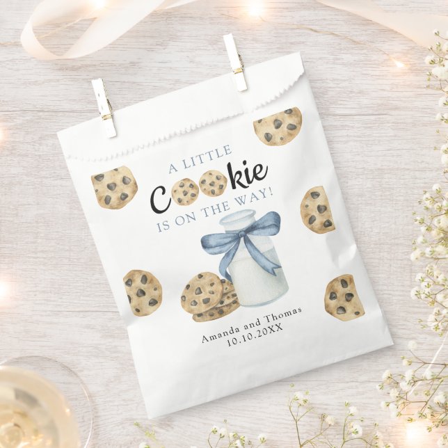 A Little Cookie is on the way Baby shower Favor Bag (Clipped)