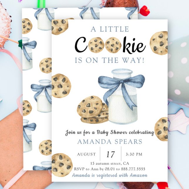 A Little cookie is on the way Baby shower Invitation (Creator Uploaded)