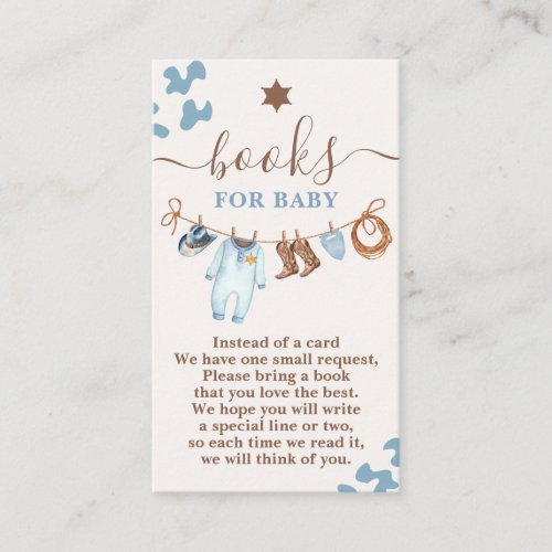 A little Cowboy Baby Shower Boy Books for Baby