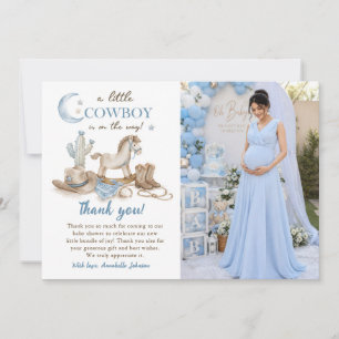 A Little Cowboy Baby Shower Boy Invitation