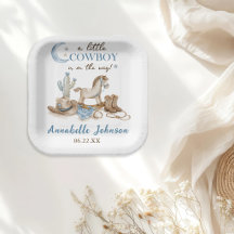A Little Cowboy Baby Shower Boy