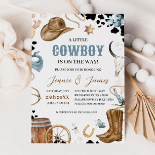 A Little Cowboy Baby Shower Invitation