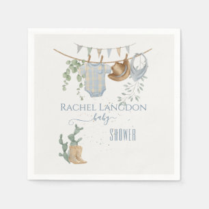 A Little Cowboy Baby Shower Napkins