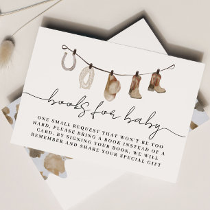A Little Cowboy Books for Baby Enclosure Card