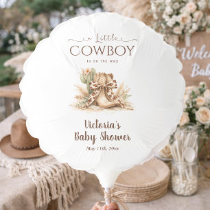 A Little Cowboy Boots Boho Baby Shower Decoration Balloon