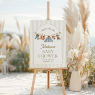 A Little Cowboy Clothesline Welcome Foam Board