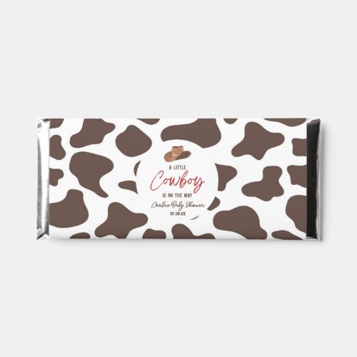 A Little Cowboy Cow Boy Rodeo Western Baby Shower Hershey Bar Favors