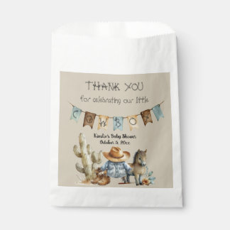 A Little Cowboy is on the Way Baby Shower Favor Bag
