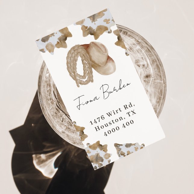 A Little Cowboy is on the Way  Label (cowboy baby shower return address label)