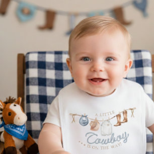 A Little Cowboy Western  Baby Bib