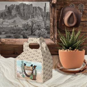 A Little Cowboy Western Boy Baby Shower Favor Boxes
