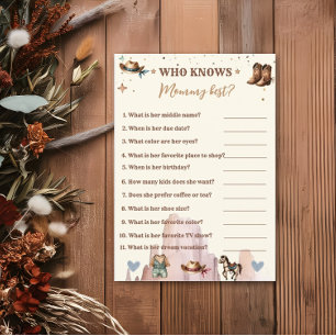 A Little Cowboy Wild West Boy Who Knows Mommy Flyer