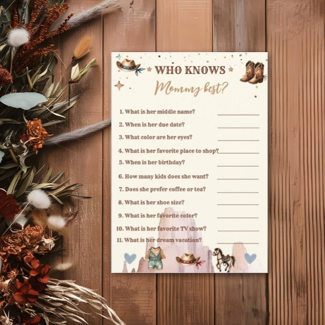 A Little Cowboy Wild West Boy Who Knows  Mommy Flyer (Creator Uploaded)