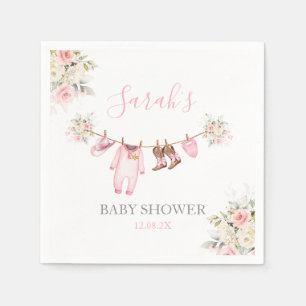 A little Cowgirl Baby Shower Girl Napkins