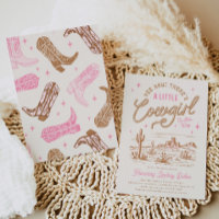A Little Cowgirl Baby Shower Invitation