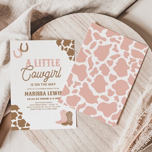 A Little Cowgirl Baby Shower Invitation
