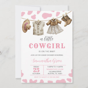 A Little Cowgirl Baby Shower Invitation