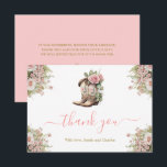 A Little Cowgirl Baby Shower Thank You Card<br><div class="desc">A Little Cowgirl Baby Shower Thank You Card</div>