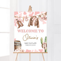 A Little Cowgirl Baby Shower Welcome