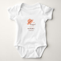 A little cowgirl is on it's way orange baby shower