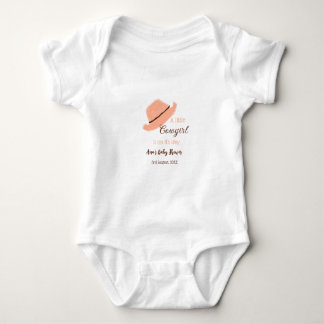 A little cowgirl is on it's way orange baby shower bodysuit