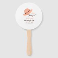 A little cowgirl is on it's way orange baby shower