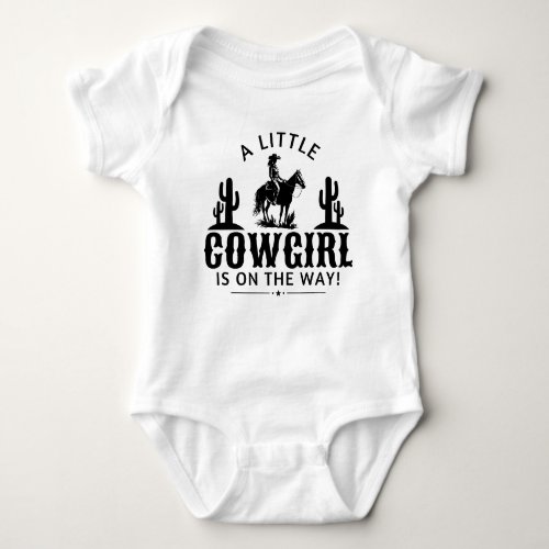 A Little Cowgirl is on The Way Baby Bodysuit