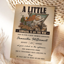 A Little Cowgirl Western Girl Baby Shower