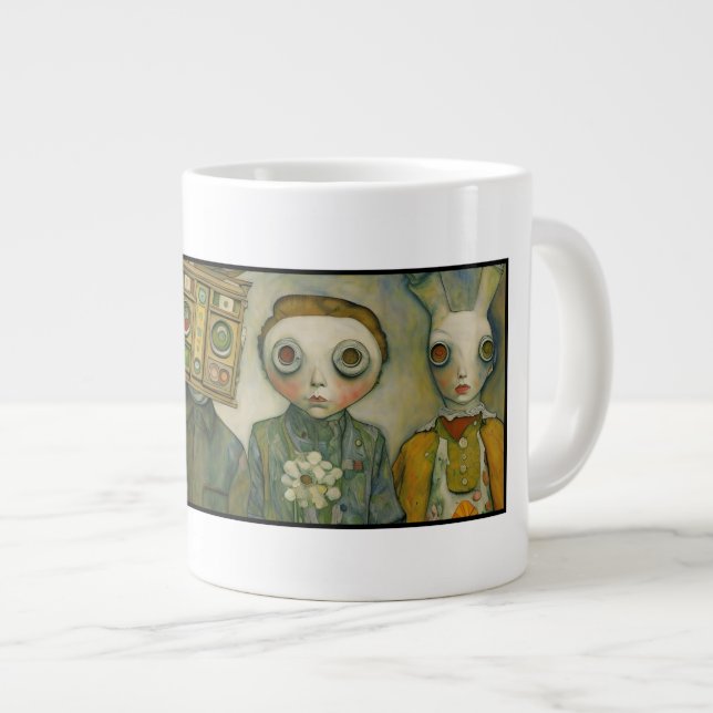 A little Crazy Giant Coffee Mug (Front Right)