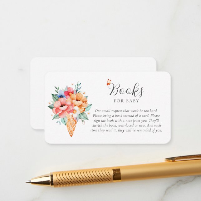 A Little Croissant Books For Baby   Enclosure Card (Front/Back In Situ)