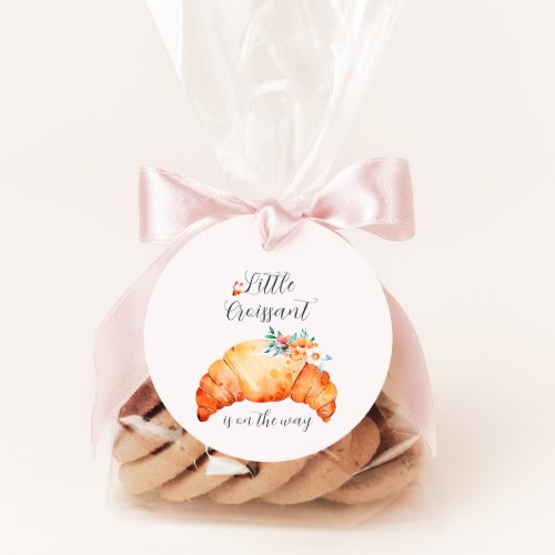 A Little Croissant Is On The Way Baby Shower Favor Tags