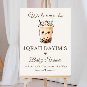 A Little Cu-Tea Boba Bubble Tea Party Baby Shower  Foam Board