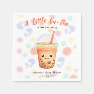 A Little Cu-Tea Bubble Tea Baby Shower Napkins