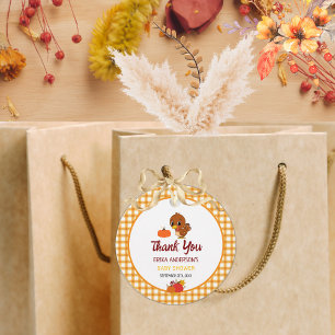 A Little Cute Turkey Fall Thanksgiving Thank You Favor Tags