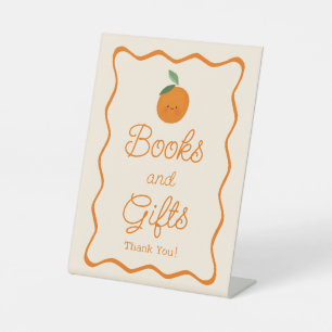 A Little Cutie Baby Shower Books & Gifts Pedestal Sign