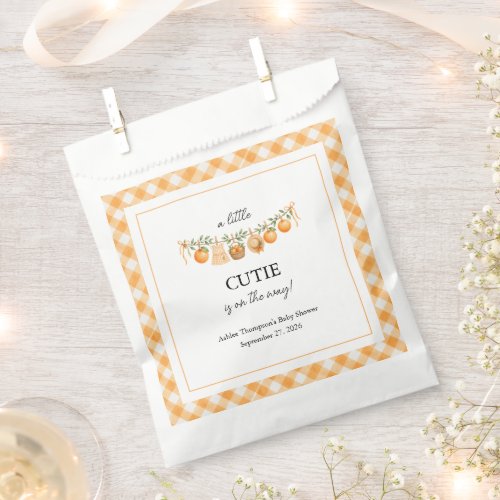 A Little Cutie Baby Shower Favor Bag