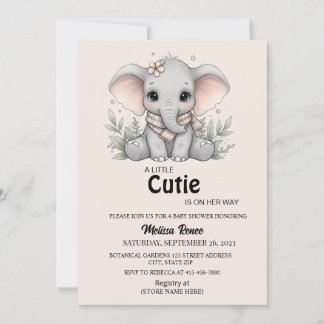 A Little Cutie Baby Shower Invitation