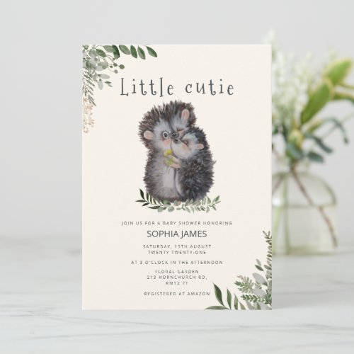 A Little Cutie baby shower Invitation