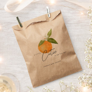 A little Cutie Baby Shower Oranges  Favor Bag