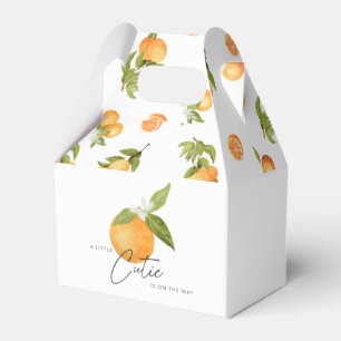A little Cutie Baby Shower Oranges Favor Boxes