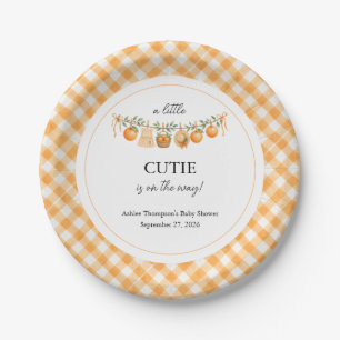 A Little Cutie Baby Shower Paper Plates