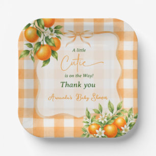 A Little Cutie Baby Shower  Paper Plates