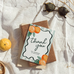 A Little Cutie Baby Shower Thank You Card