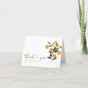 A little cutie baby shower Thank you card