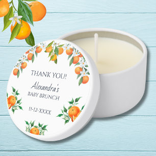 A Little Cutie Citrus Baby Brunch Thank You Mini Candle Favors