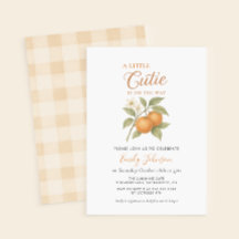 A Little Cutie Citrus Orange Baby Shower