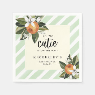 A Little Cutie Clementine BABY Shower Paper Napkins