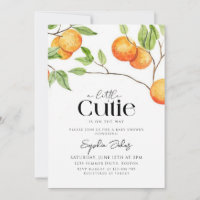 A Little Cutie Clementine Orange Baby Shower