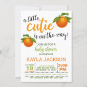 A Little Cutie is on the Way Baby Shower Invitation (Front)