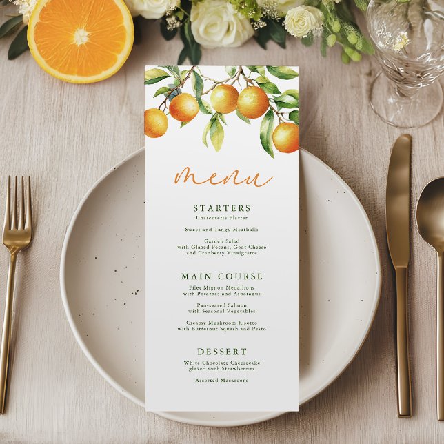 A Little Cutie Is On The Way Baby Shower Menu (Creator Uploaded)